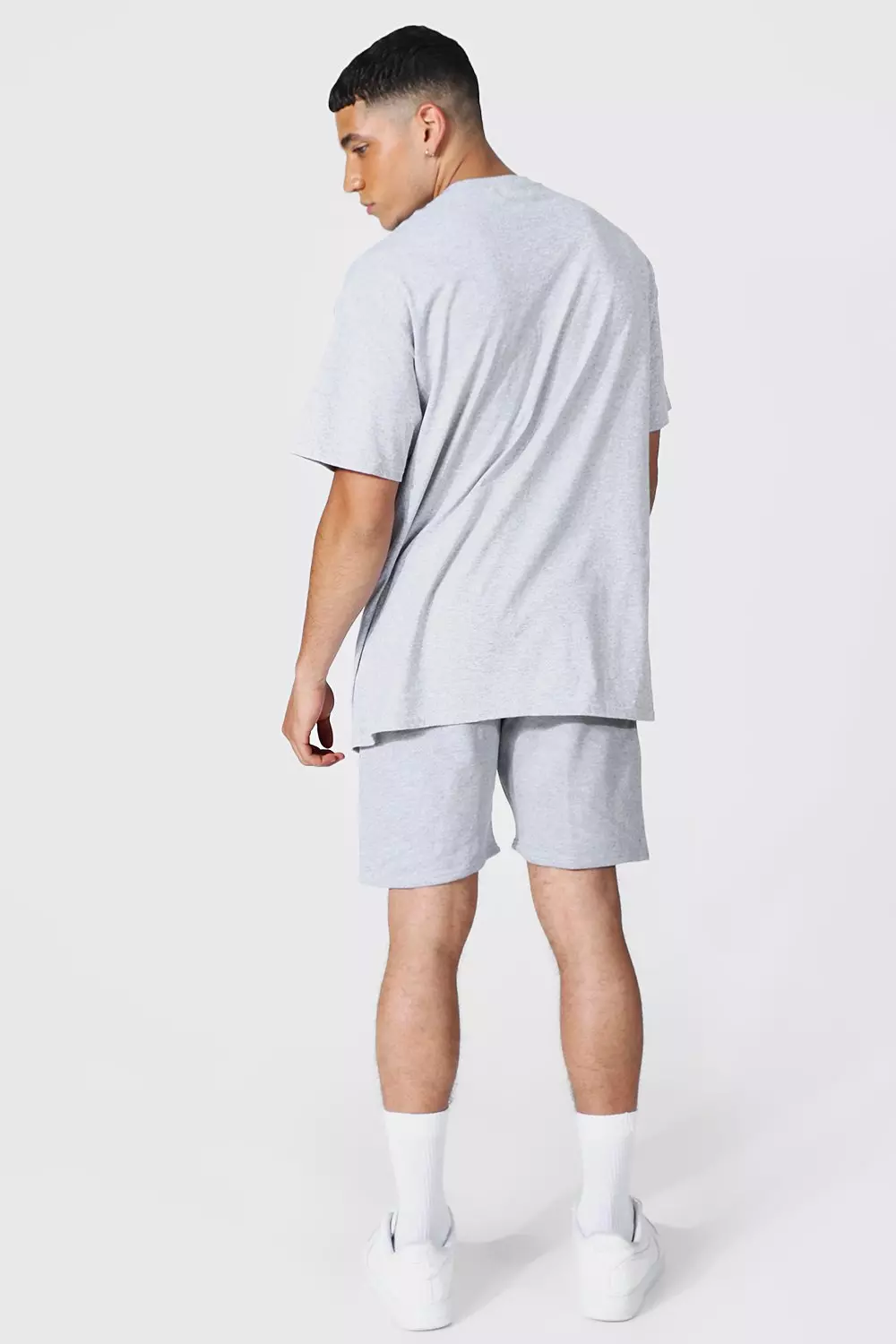 【即納】boohoo DRIP FACE 半袖 Tシャツ & ショートパンツ SETUP Acid Wash Drip Face T-Shirt And Shorts Set | boohoo IL